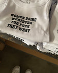 Women Doing What They Want Crop Tank